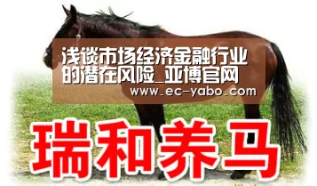 浅谈市场经济金融行业的潜在风险_亚博官网(图1) 亚博平台